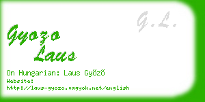 gyozo laus business card